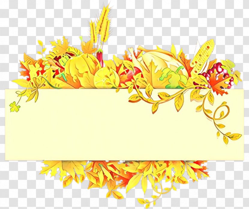Yellow Clip Art Flower Plant - Cartoon Transparent PNG