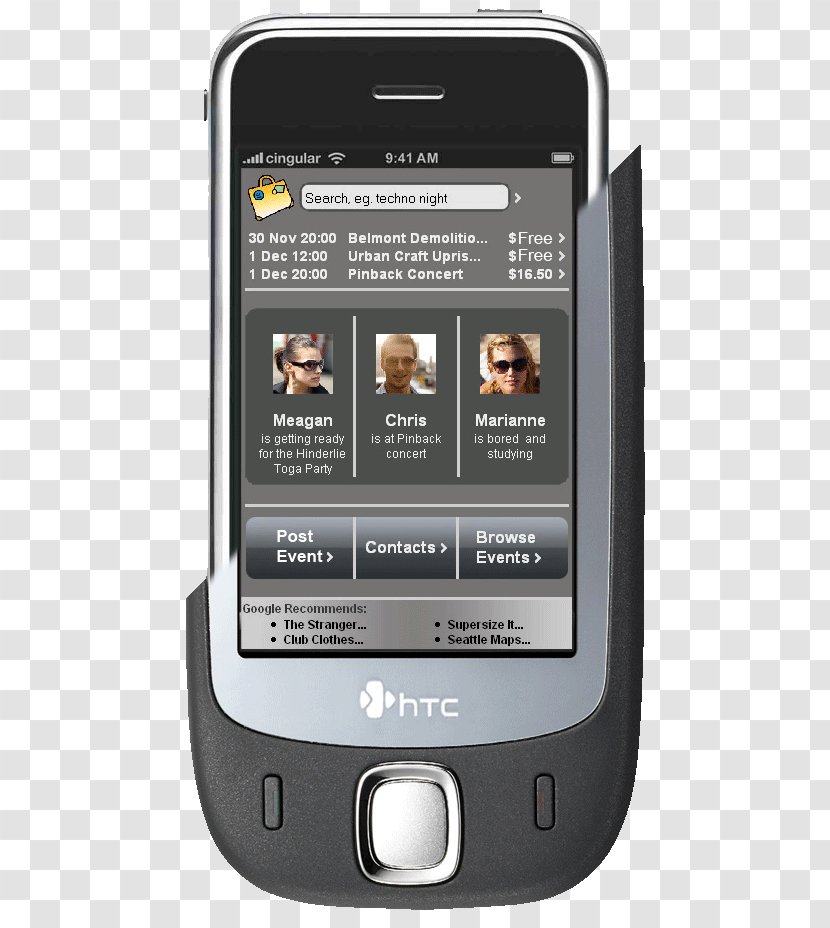 Feature Phone Smartphone HTC Touch Handheld Devices Transparent PNG
