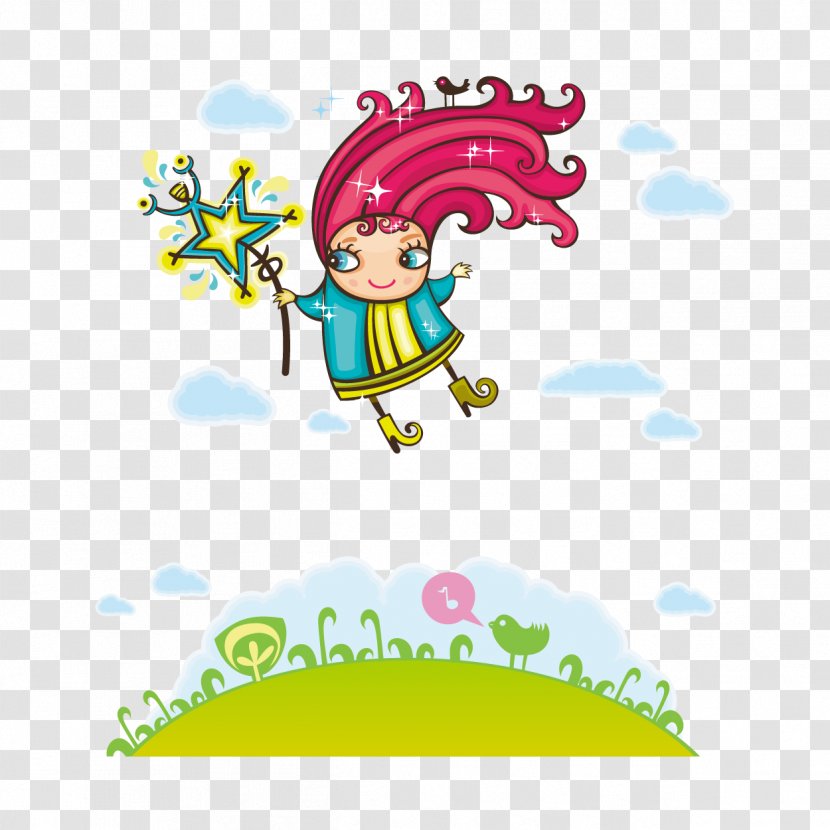 Calendar Clip Art - Royaltyfree - Vector Cartoon Little Magic Fairy Transparent PNG