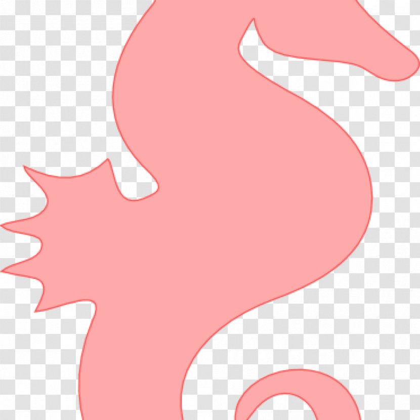 Syngnathidae Clip Art Silhouette Image White's Seahorse - Heart Transparent PNG