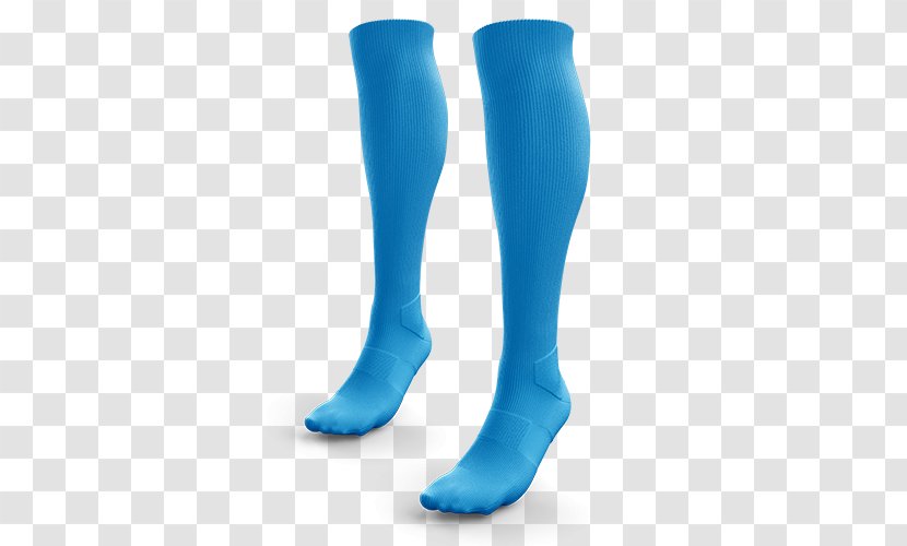 Knee - Electric Blue - Socks Transparent PNG