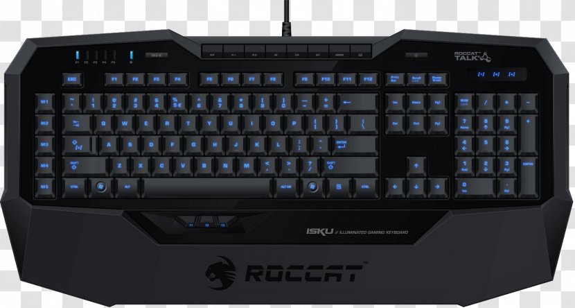 Computer Keyboard Mouse Roccat Gaming Keypad Gamer - Usb Transparent PNG