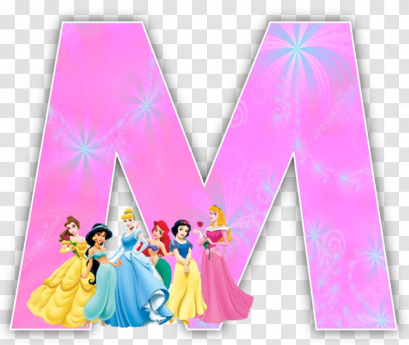 Disney Princess Fa Mulan Aurora Ariel Belle - Letter - Letters Transparent PNG