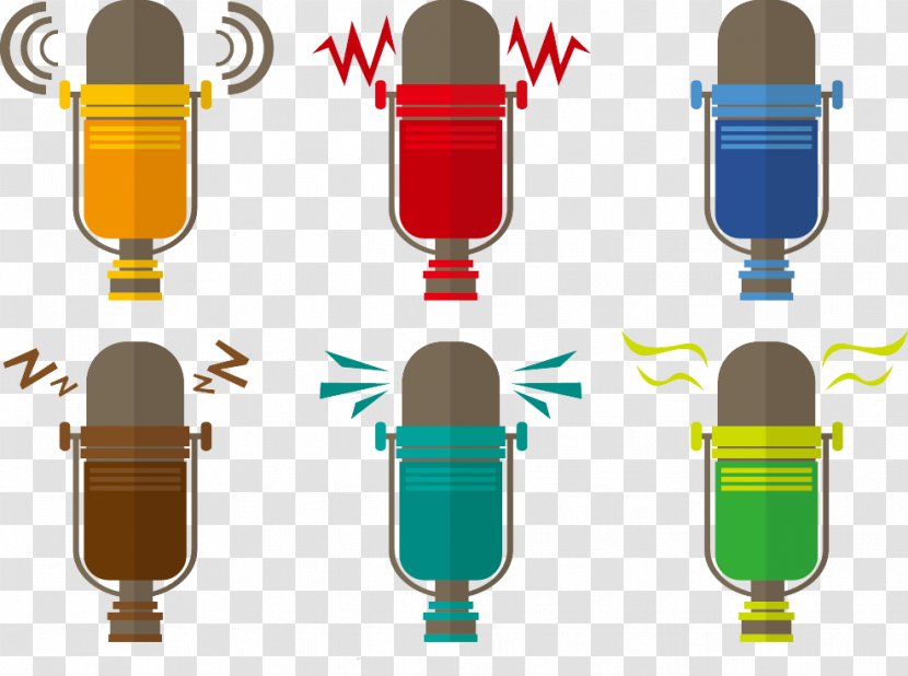 Microphone Download Illustration - Silhouette - Design Of The Phone Recording Transparent PNG