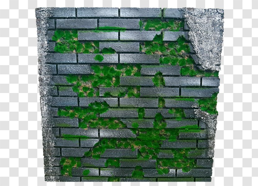 Stone Wall Brick Rectangle - Moss Transparent PNG
