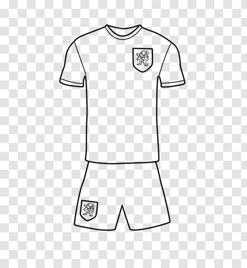Jersey T-shirt Netherlands National Football Team FIFA World Cup - Coloring Book Transparent PNG