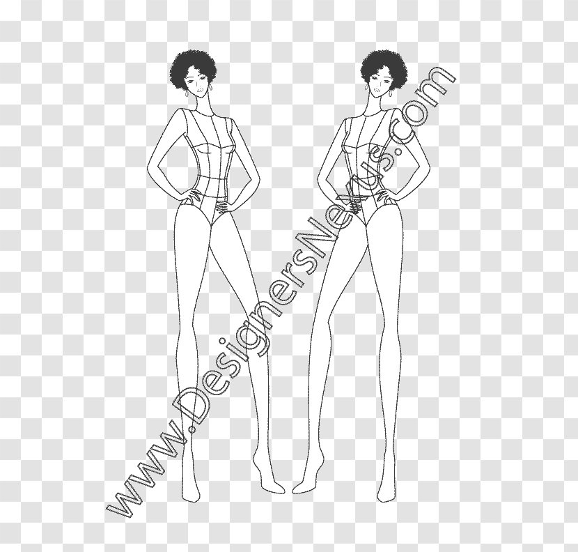 Hoodie Technical Drawing Fashion Illustration Sketch - Heart - Female Illustrator Transparent PNG