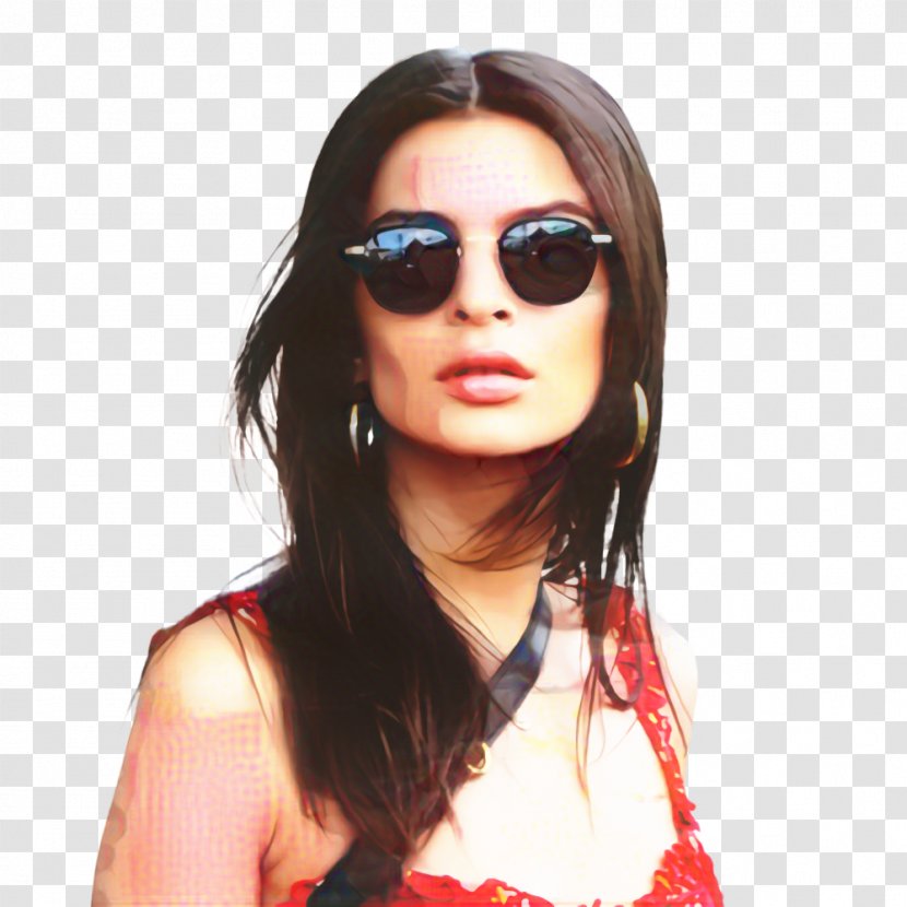 Sunglasses Dress Fashion Ruffle Swimsuit - Long Hair - Accessory Transparent PNG