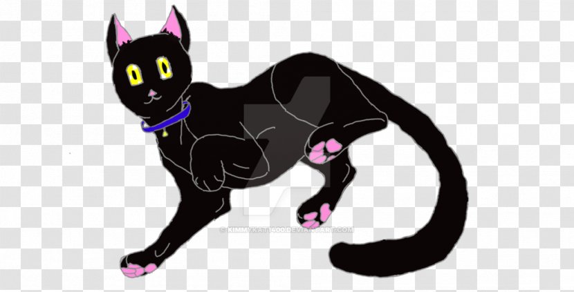 Whiskers Black Cat Art Yellow Eyes Transparent PNG