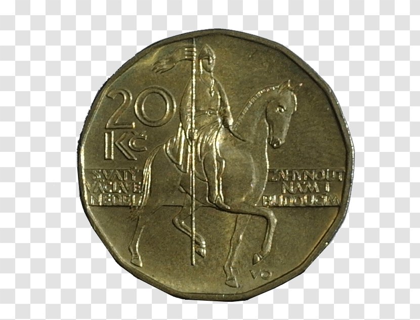 Coin Wenceslas Square Medal Czech Koruna Saint Chorale - Wikipedia Transparent PNG