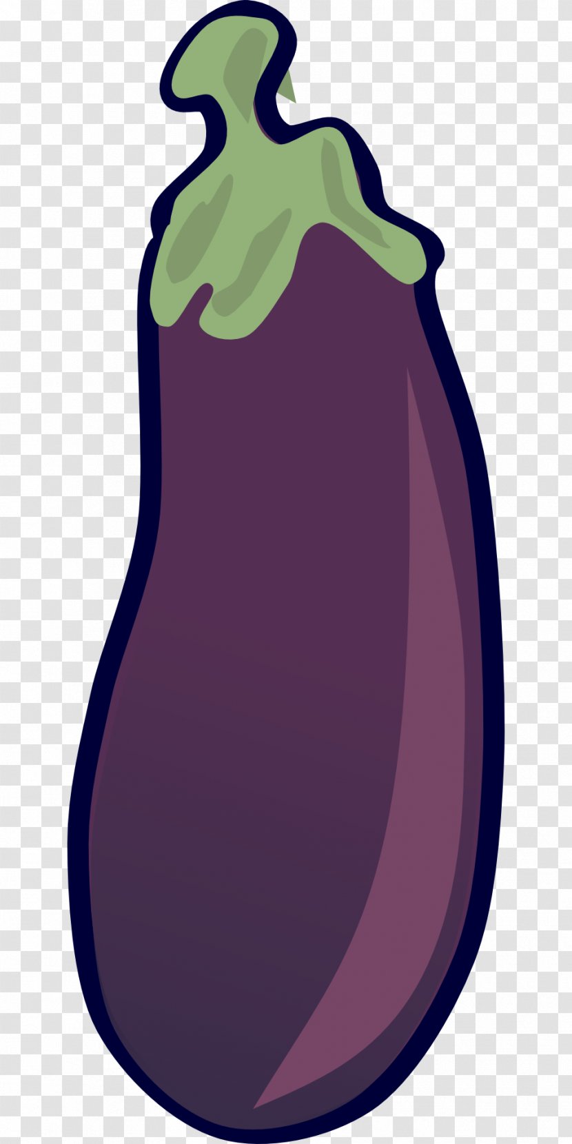 Eggplant Vegetable Clip Art - Silhouette Transparent PNG