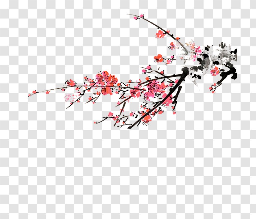 Plum Blossom Flower Computer Network - Tree Transparent PNG