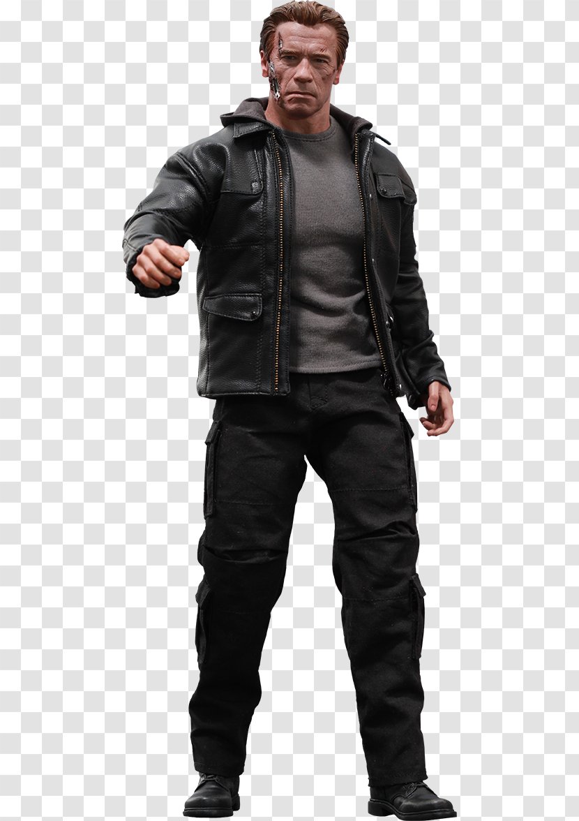 Arnold Schwarzenegger Terminator Genisys John Connor Hot Toys Limited - Material Transparent PNG