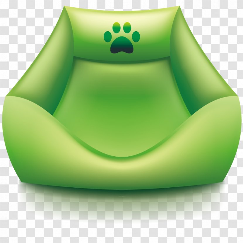 Chair Couch Seat - Green - Vector Sofa Transparent PNG
