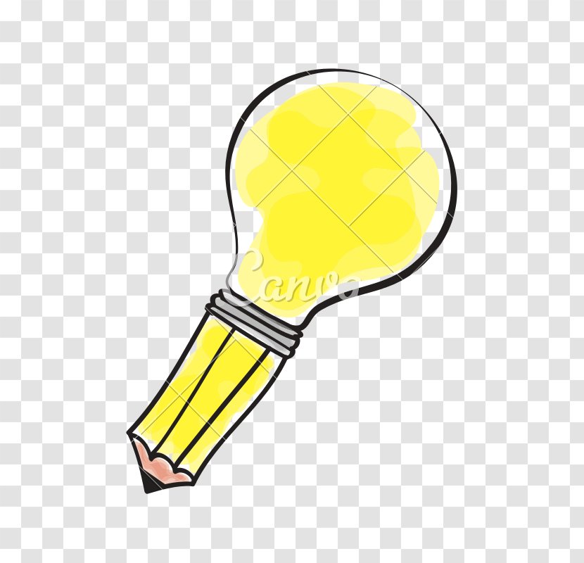 Clip Art Product Design Line Tennis Racket - Light Bulb Drawing Incandescent Transparent PNG