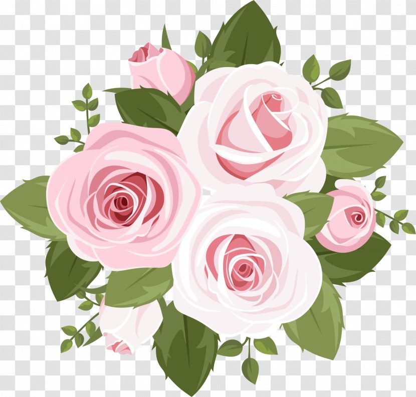 Rose Flower Pattern - Petal - Pink Simple Flowers Transparent PNG