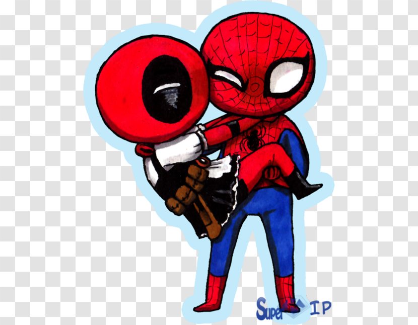 Spider-Man Deadpool Character Comics Comic Book - Heart - Spider-man Transparent PNG