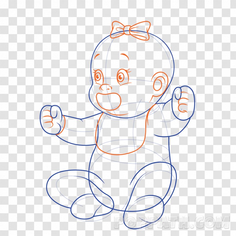 Drawing Infant Child Pacifier - Heart Transparent PNG