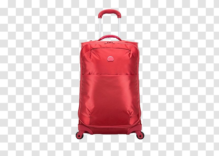France Suitcase Delsey Baggage - Gratis - Red French Brand Transparent PNG