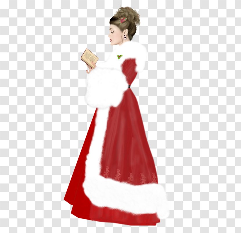 Santa Claus Christmas Ornament Gown - Costume Design - New Year Transparent PNG