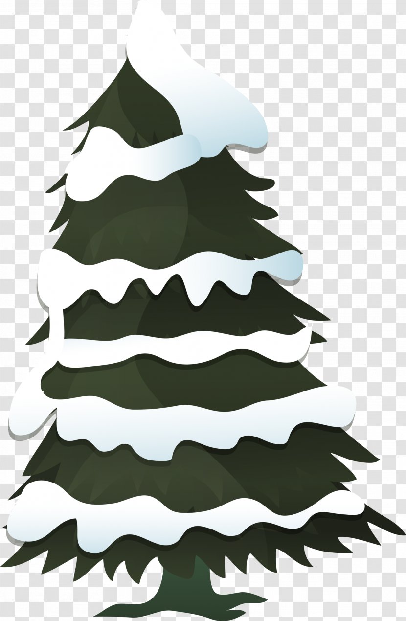 Christmas Tree Snowflake Illustration - Green Transparent PNG