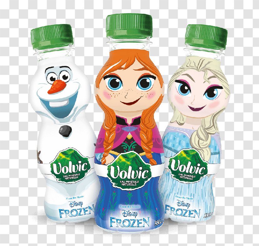 Volvic Water Bottles Mineral - Evian - Elsa Anna Transparent PNG