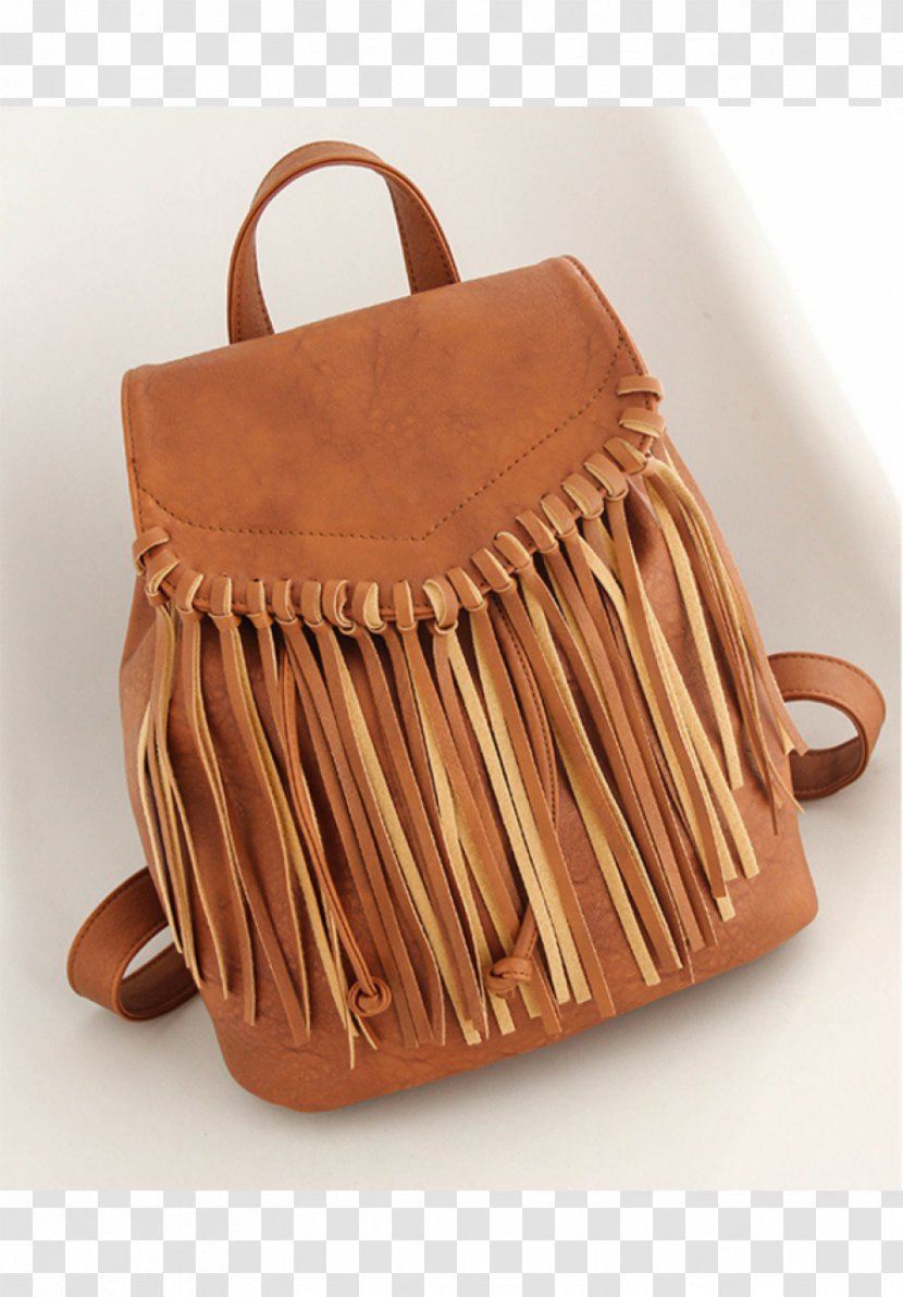 Handbag Leather Backpack Fringe - Suede - Tassel Transparent PNG