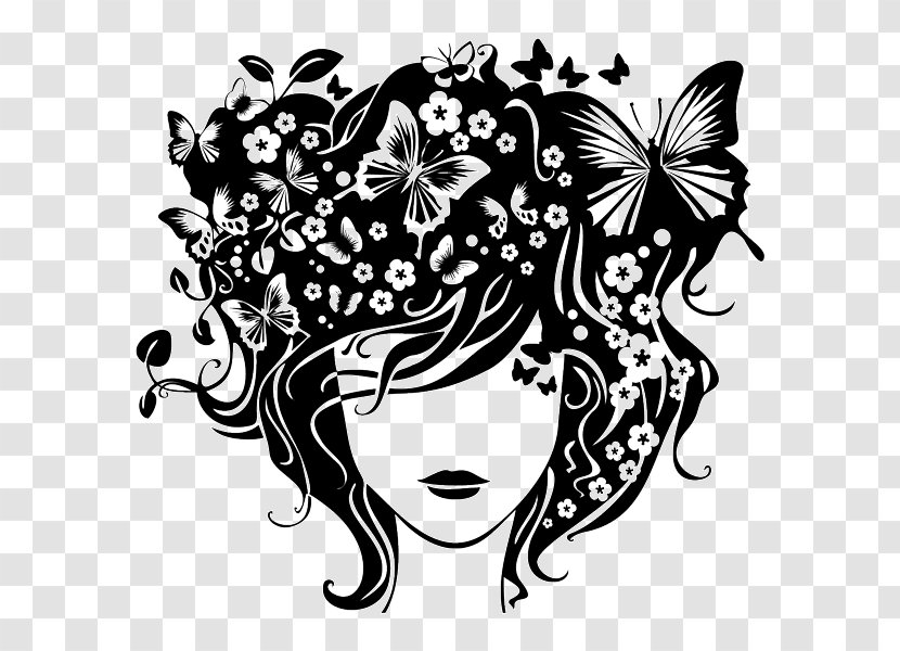 Hairdresser Wall Decal Birthday Beauty Parlour - Visual Arts - Butterflies Vector Transparent PNG