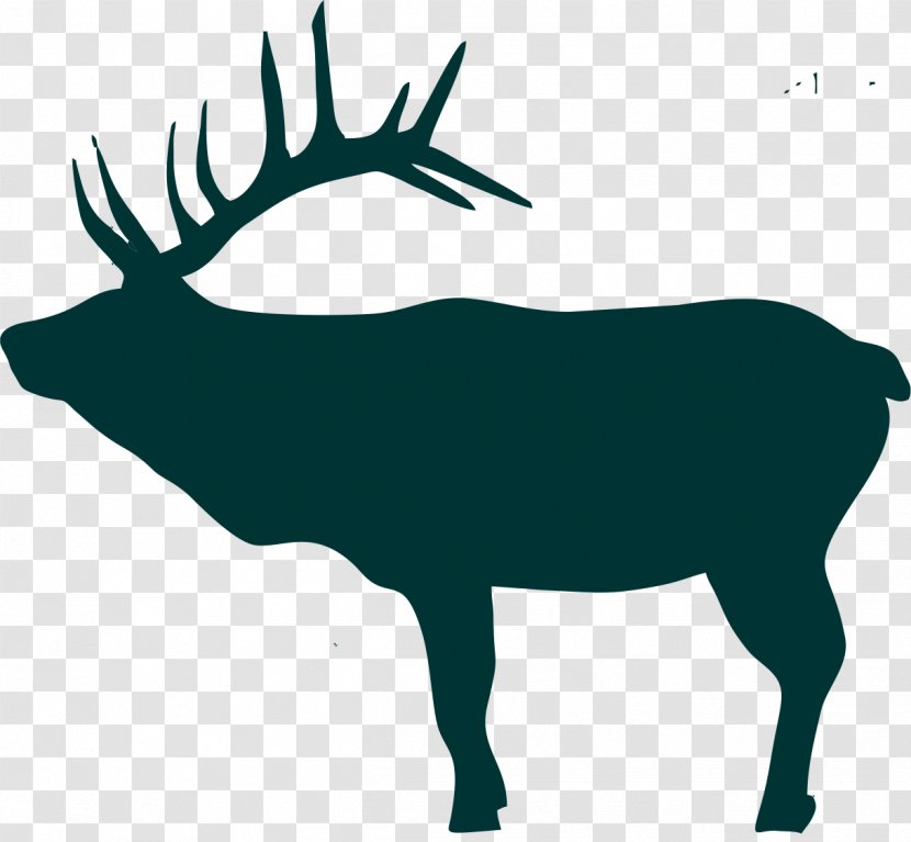 Elk Deer Moose Silhouette Clip Art - Head Transparent PNG