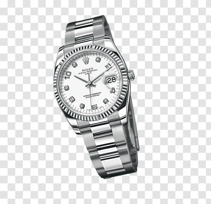 Rolex Datejust Platinum Watch Strap - Metal Transparent PNG