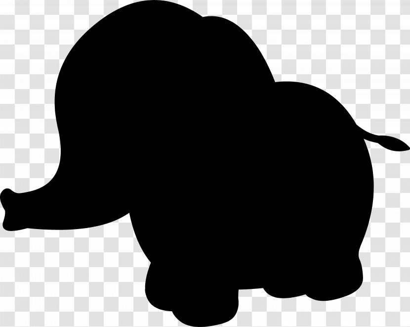 Silhouette Head Face Illustration Photography - Glatze - Elephants And Mammoths Transparent PNG