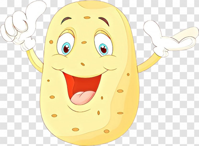 Cartoon Banana Clip Art Fast Food Potato - Smile American Transparent PNG