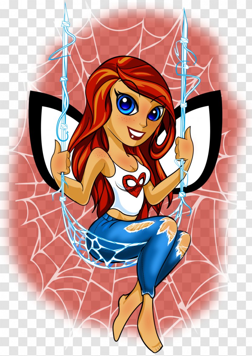 Mary Jane Watson Spider-Man T-shirt Art - Heart Transparent PNG