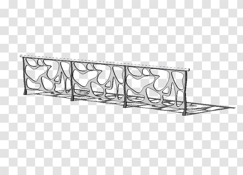 Creative Work Deck Railing Illustration - Park Bench Seat Transparent PNG