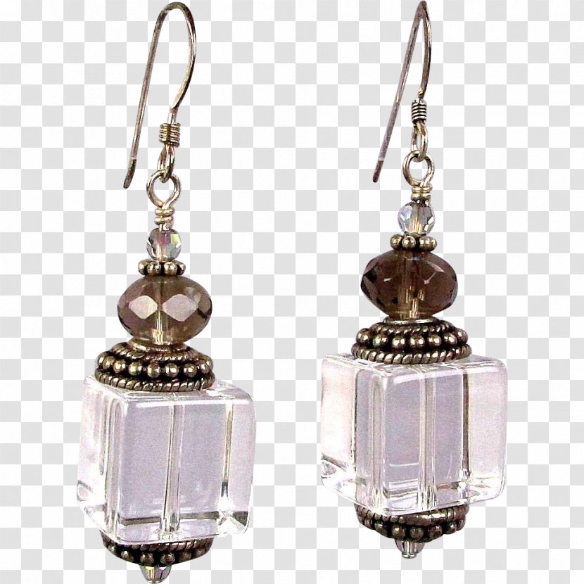 Earring Silver Jewellery Gemstone Crystal - Fashion Accessory Transparent PNG