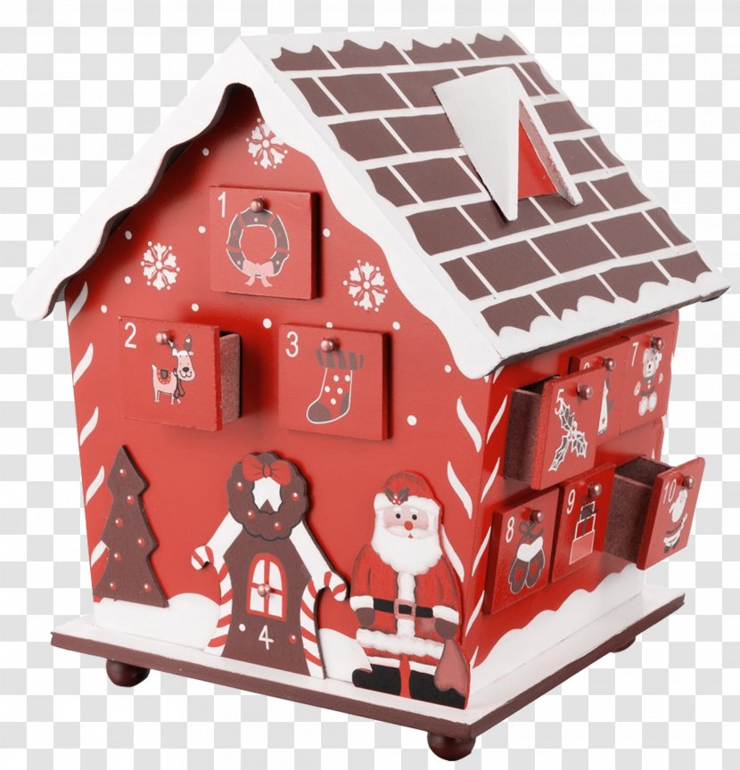 Gingerbread House Advent Calendar Christmas - Time - Box Transparent PNG