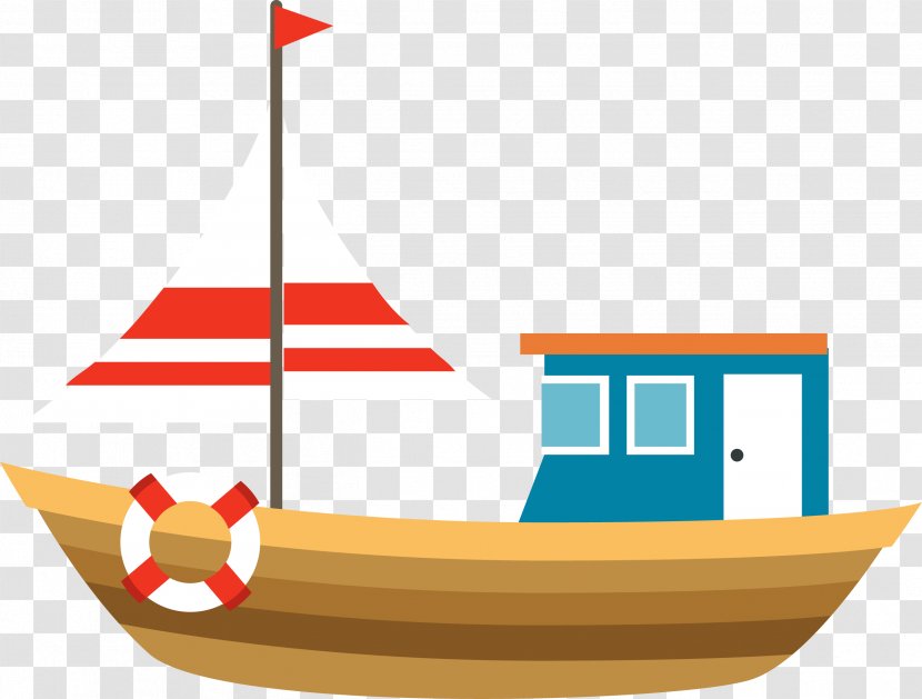 Sailing Ship Boat Illustration - Sail - Vector Cartoon Chart Transparent PNG
