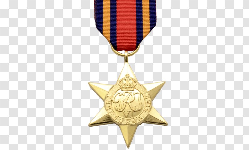 Second World War Gold Medal Burma Star II Victory - France And Germany Transparent PNG
