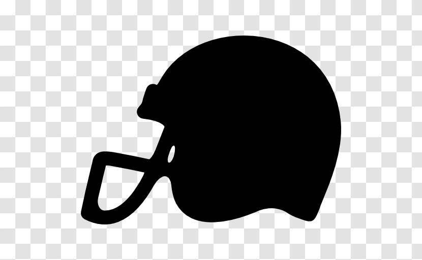 American Football Helmets Player Sport - Black And White - Team Transparent PNG