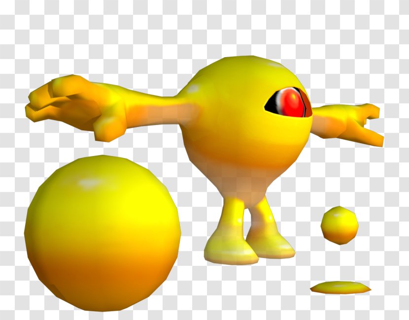 Mega Man Powered Up Video Game Beak Devil - Yellow - Looking Transparent PNG