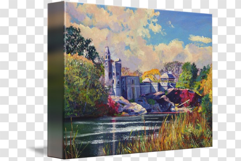 Belvedere Castle Painting Canvas Print Art Transparent PNG