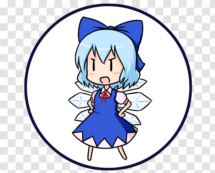 Cirno Female Touhou Project Video Game - Silhouette - Frame Transparent PNG