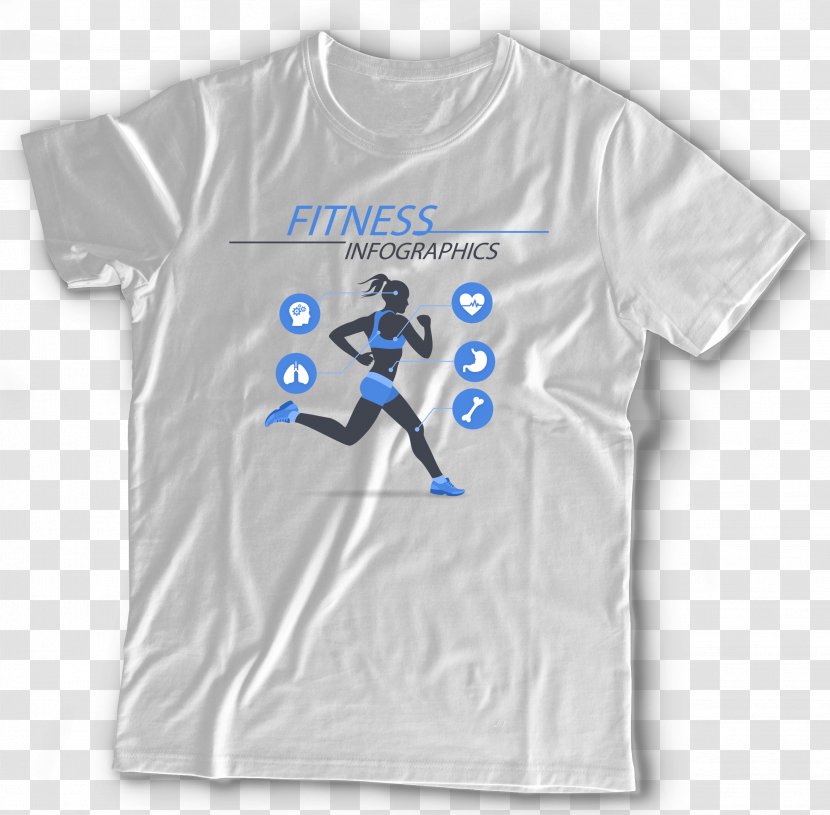 T-shirt Sleeve Logo Outerwear - Blue Transparent PNG