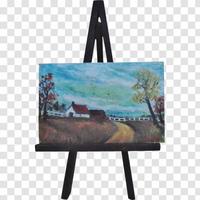 Easel Oil Painting Art - Antique Transparent PNG