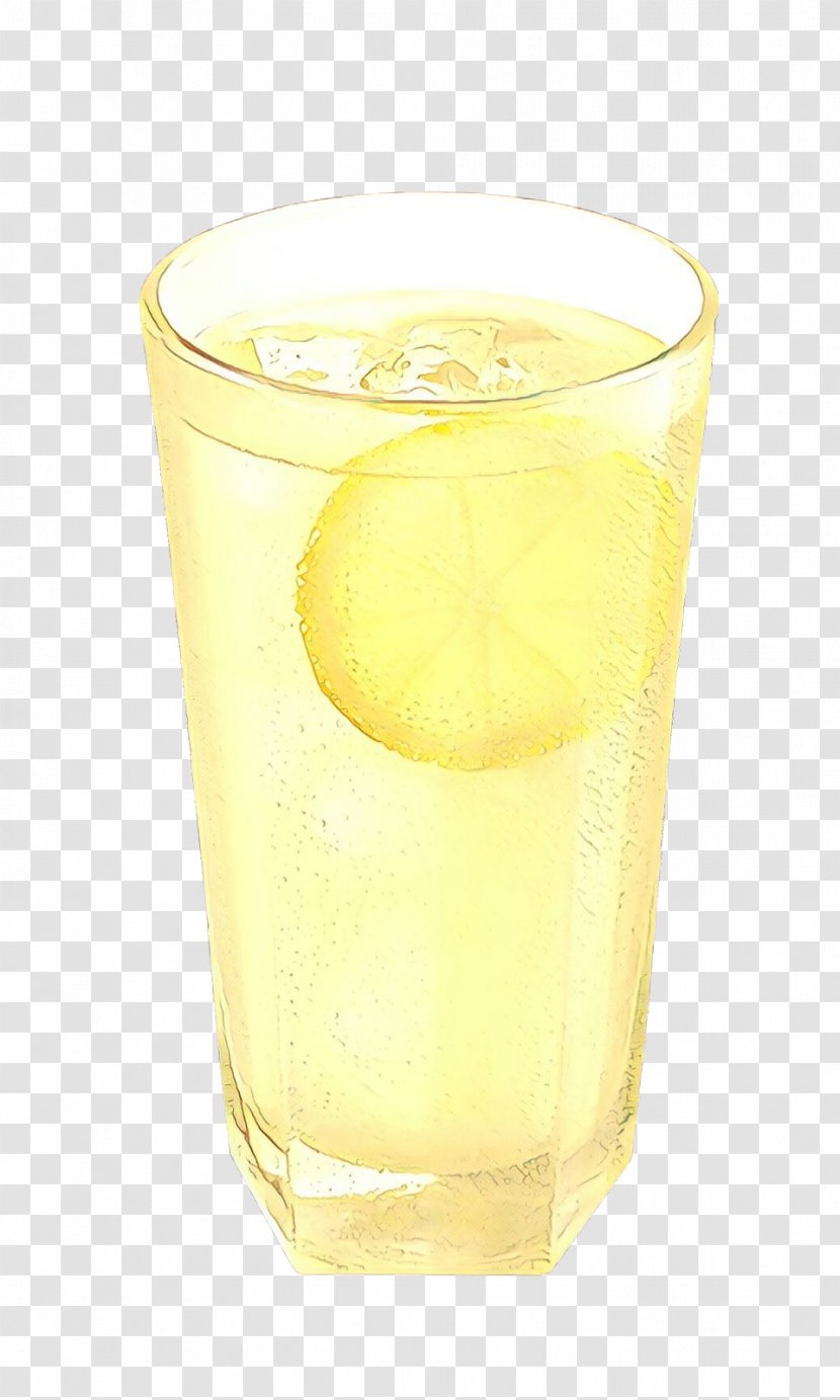 Highball Glass Drink Yellow Juice - Whiskey Sour Drinkware Transparent PNG