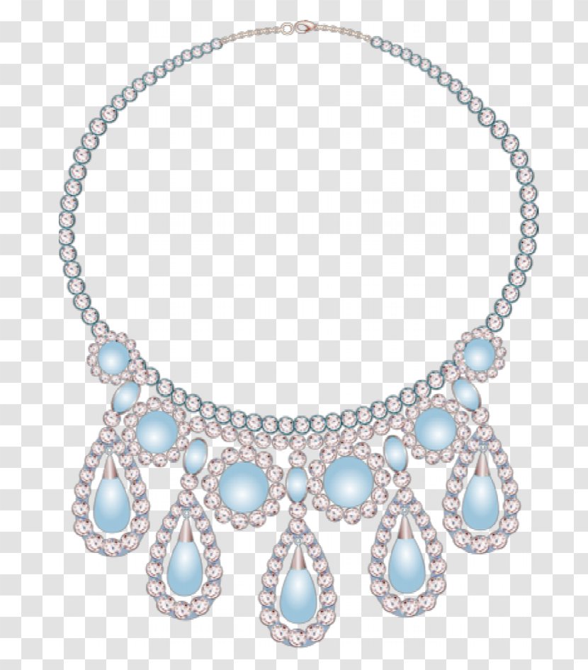 Necklace Diamond Designer Creativity - Gratis - Creative Beautiful Transparent PNG