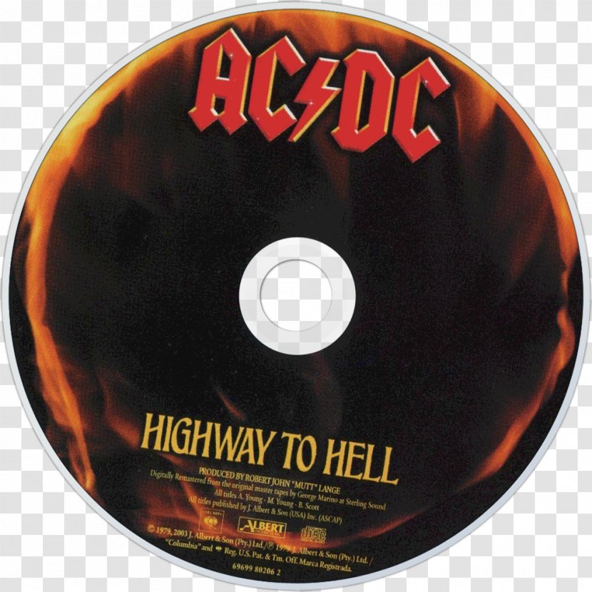 Highway To Hell AC/DC Compact Disc Album Albom - Record Chart Transparent PNG