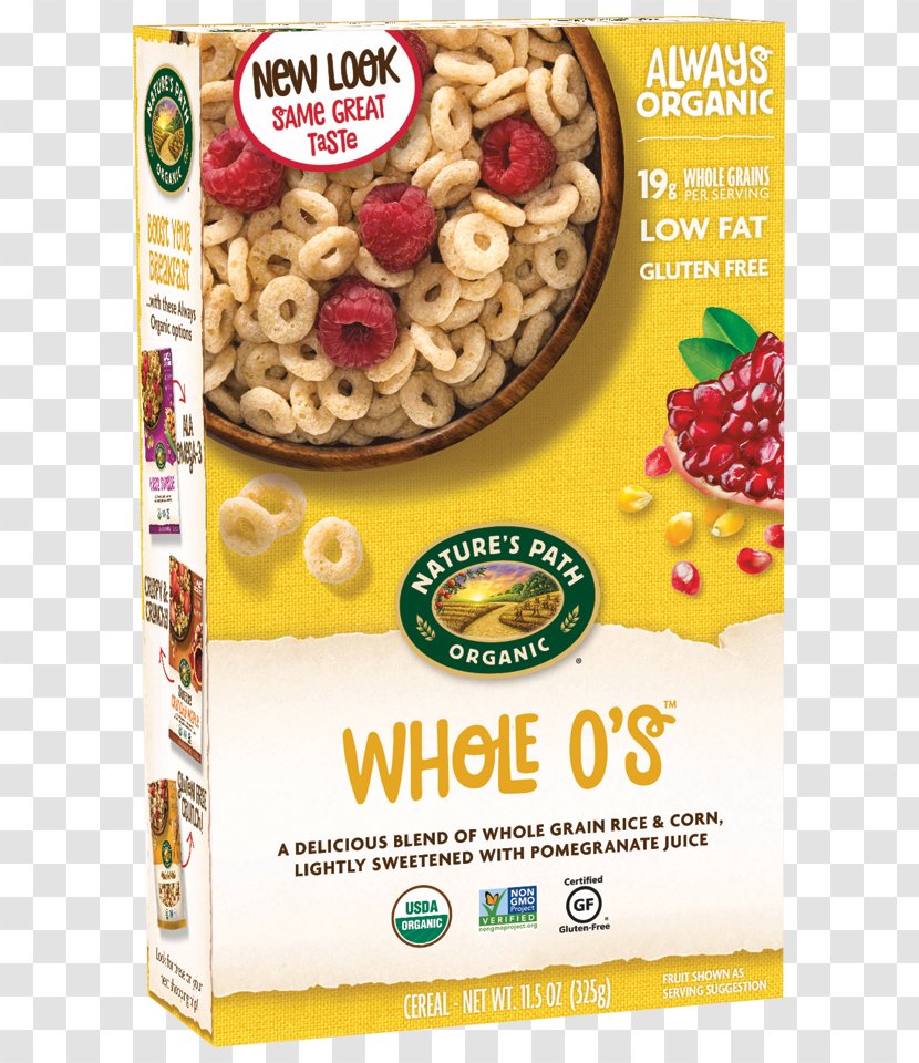 Breakfast Cereal Organic Food Vegetarian Cuisine Honey Nut Cheerios Nature's Path - American Recipe Transparent PNG