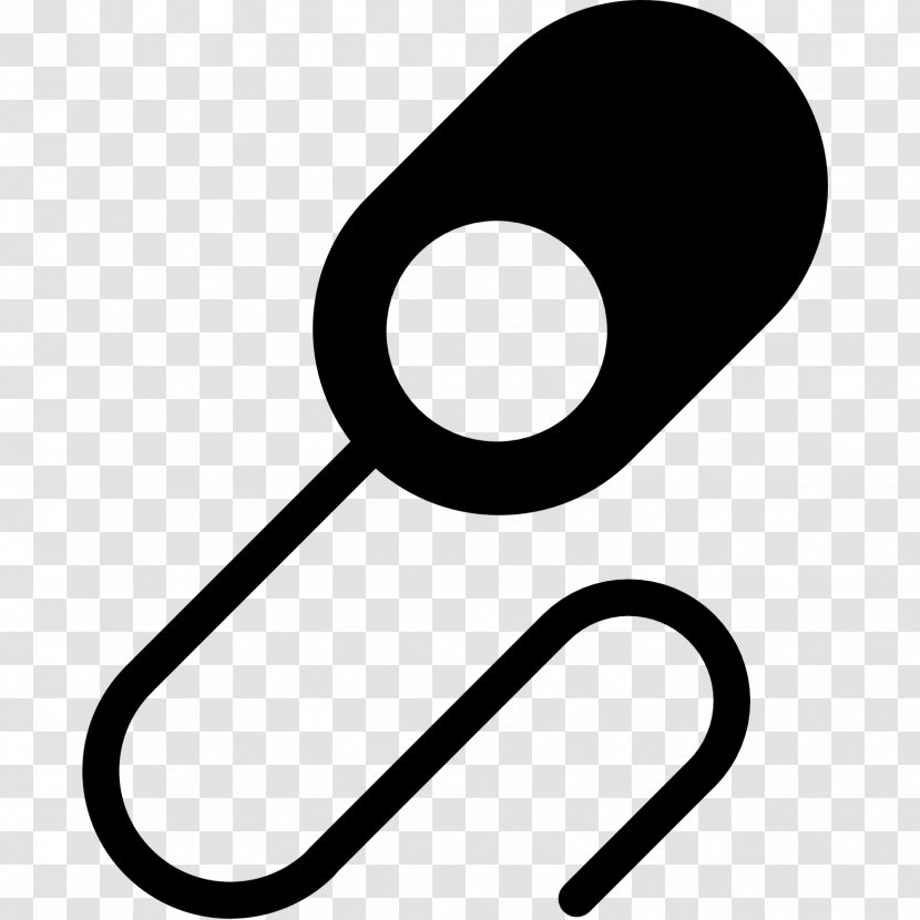 Clip Art - Black And White - Cable Icon Transparent PNG