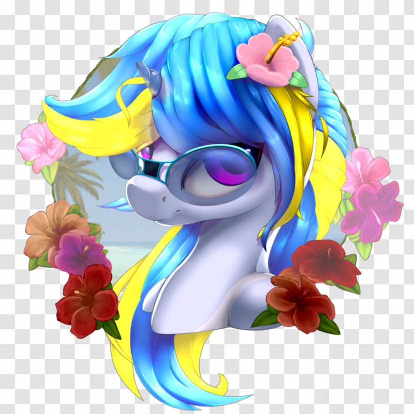 Vertebrate Horse Cartoon Mammal - Flower Transparent PNG